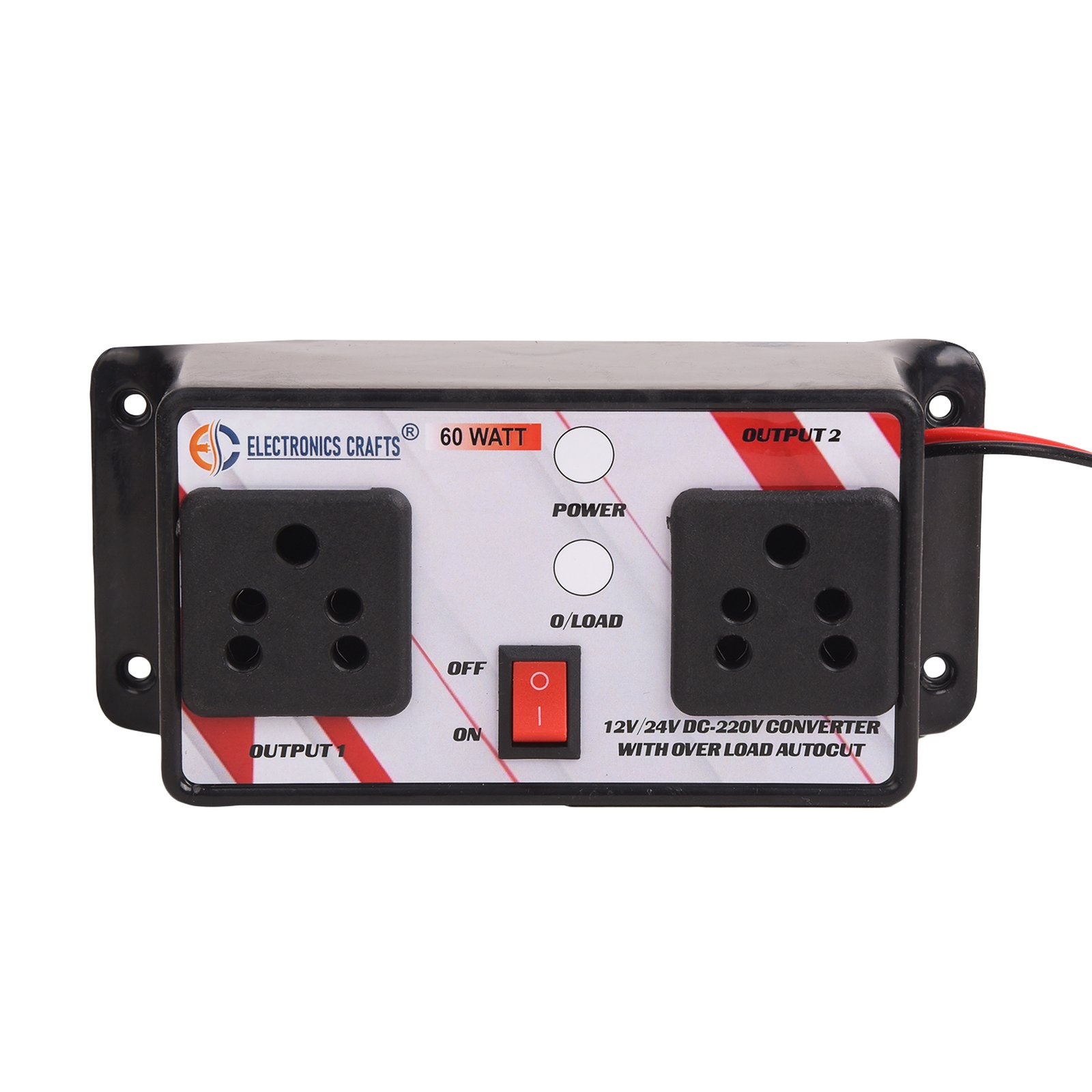 12V to 24V DC to 220V AC 60Watt load converter multiple application